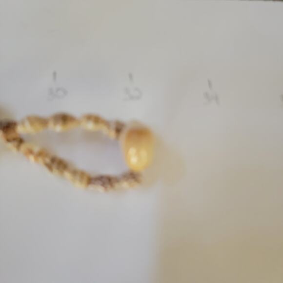 Beige Shell Bead Necklace with Natural Seashell Accents 32 Inch Beach Jewelry - Picture 9 of 10